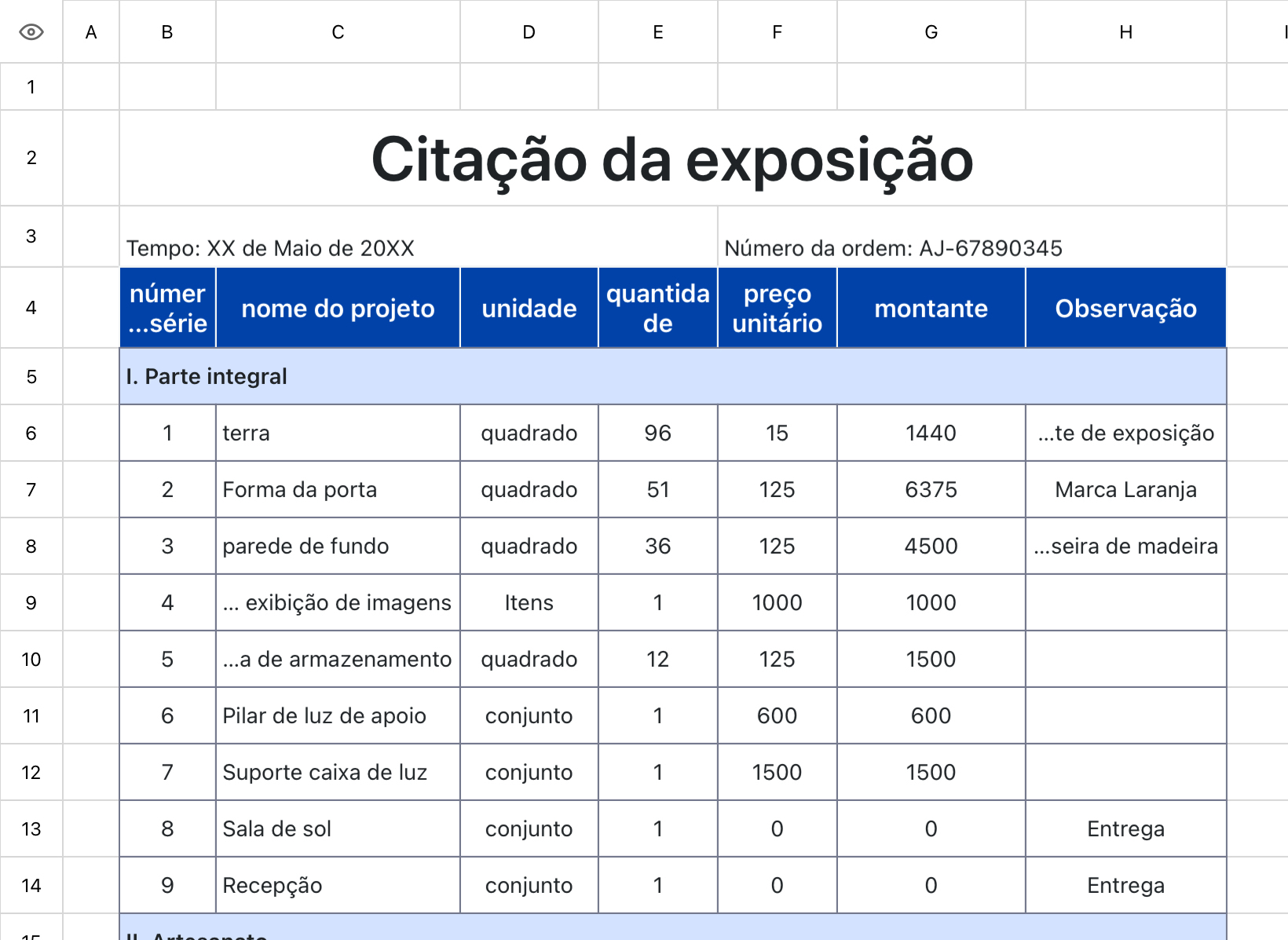Citação da exposição